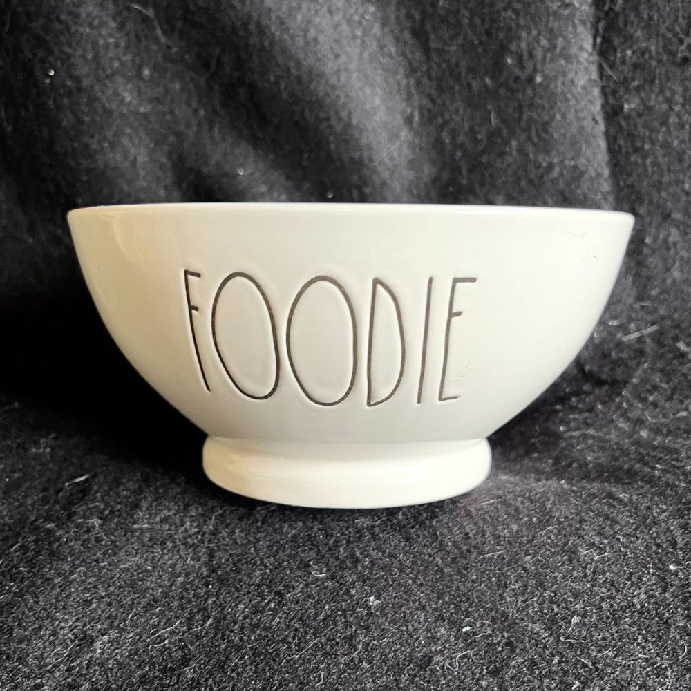 Rae Dunn by Magenta Ceramic ‘FOODIE’ Cereal/Ice Cream Bowl